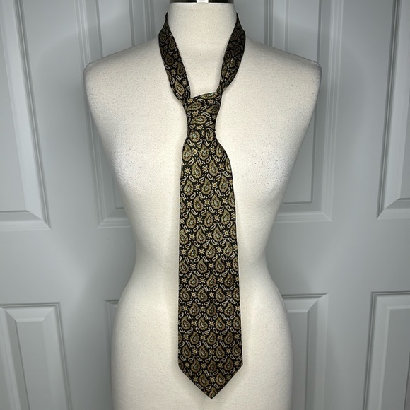 Christian Dior Vintage Silk Paisley Tie - Picture 1 of 5